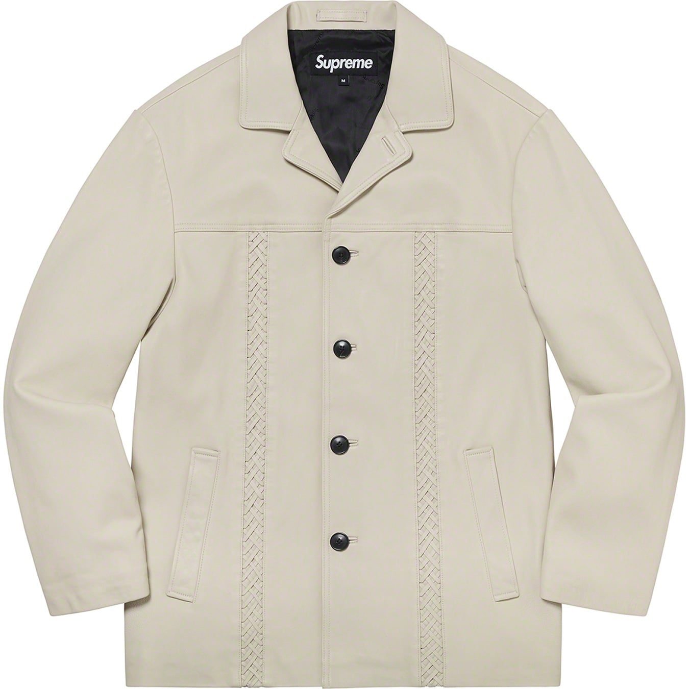 Braided Leather Overcoat view 3